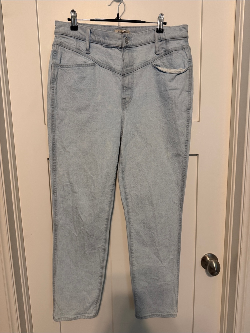 Madewell The Perfect Vintage Jean Light Wash Straight Leg Jeans Size 31